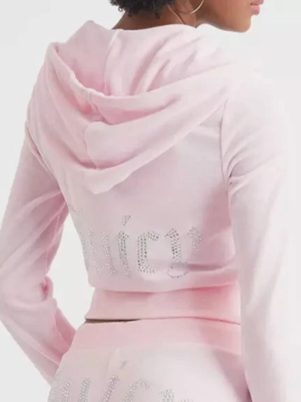 Juicy Couture Light Pink Luxe Velour Tracksuit – Size XL